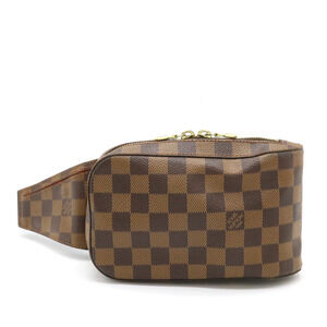 LOUIS VUITTON Damier Geronimos Body Bag Shoulder Waist Pouch